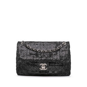 Pre-Loved Chanel Maxi Hidden Sequins Mesh Flap